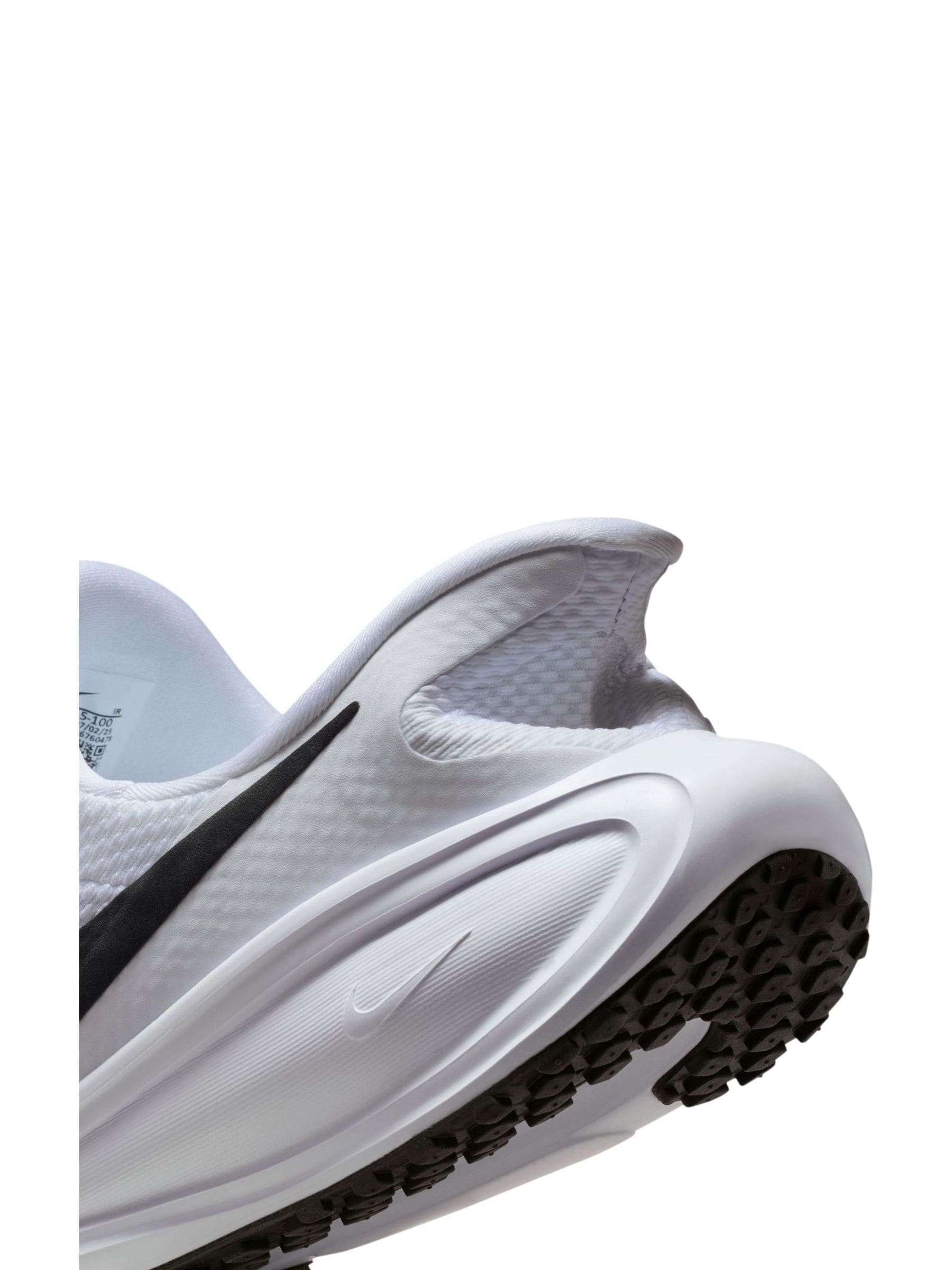 Buy Nike White Black Revolution 8 Slip On Road Running Trainers