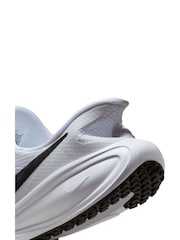 Nike White Black Revolution 8 EasyOn/Off Road Running Trainers - Image 11 of 12