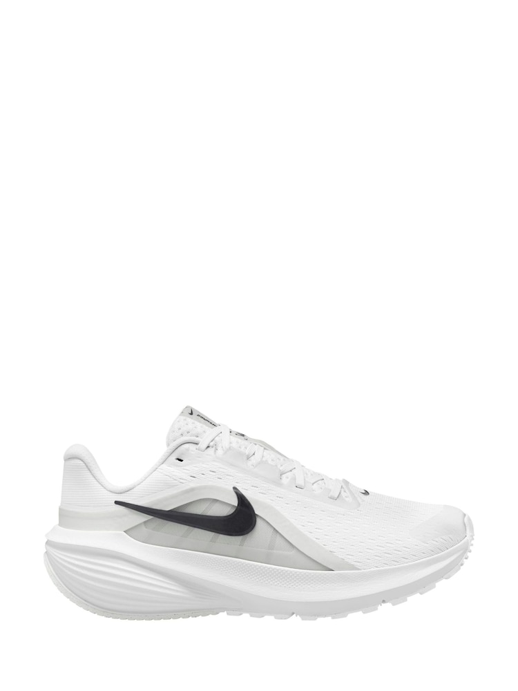 Nike White Black Downshifter 14 Road Running Trainers - Image 1 of 4