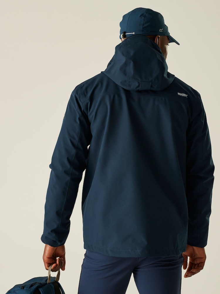 Regatta Blue Coriver 3-In-1 Waterproof Jacket - Image 2 of 10 Regatta Blue Coriver 3-In-1 Waterproof Jacket - Image 2 of 10