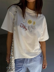 Never Fully Dressed White Sea Food T-Shirt - Image 3 of 5