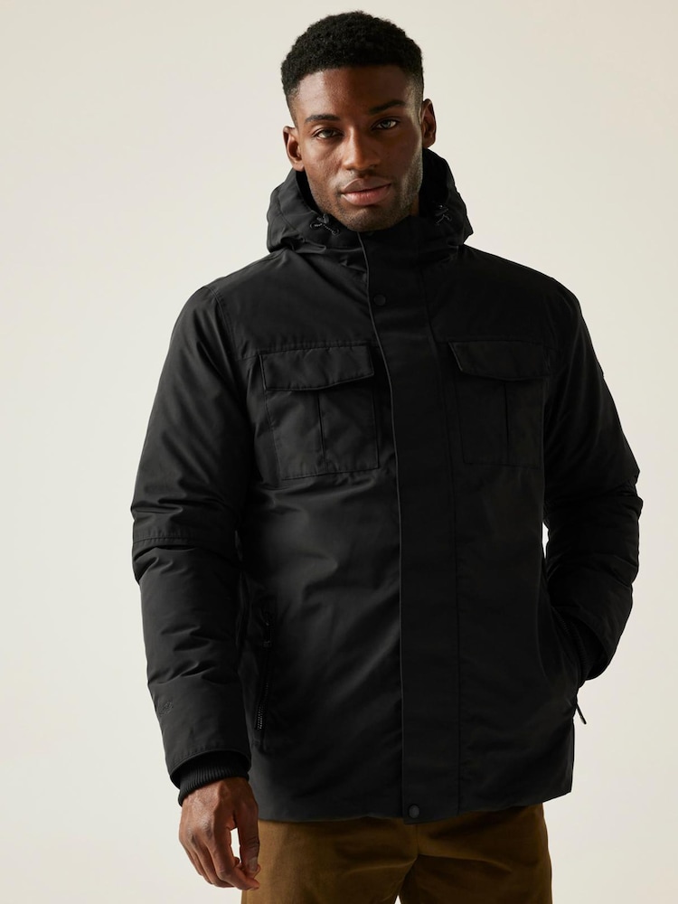 Regatta Black Eamont Heavyweight Waterproof Jacket - Image 1 of 4