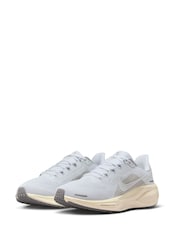 Nike White Pink Pegasus 41 Road Running Trainers - Image 2 of 11
