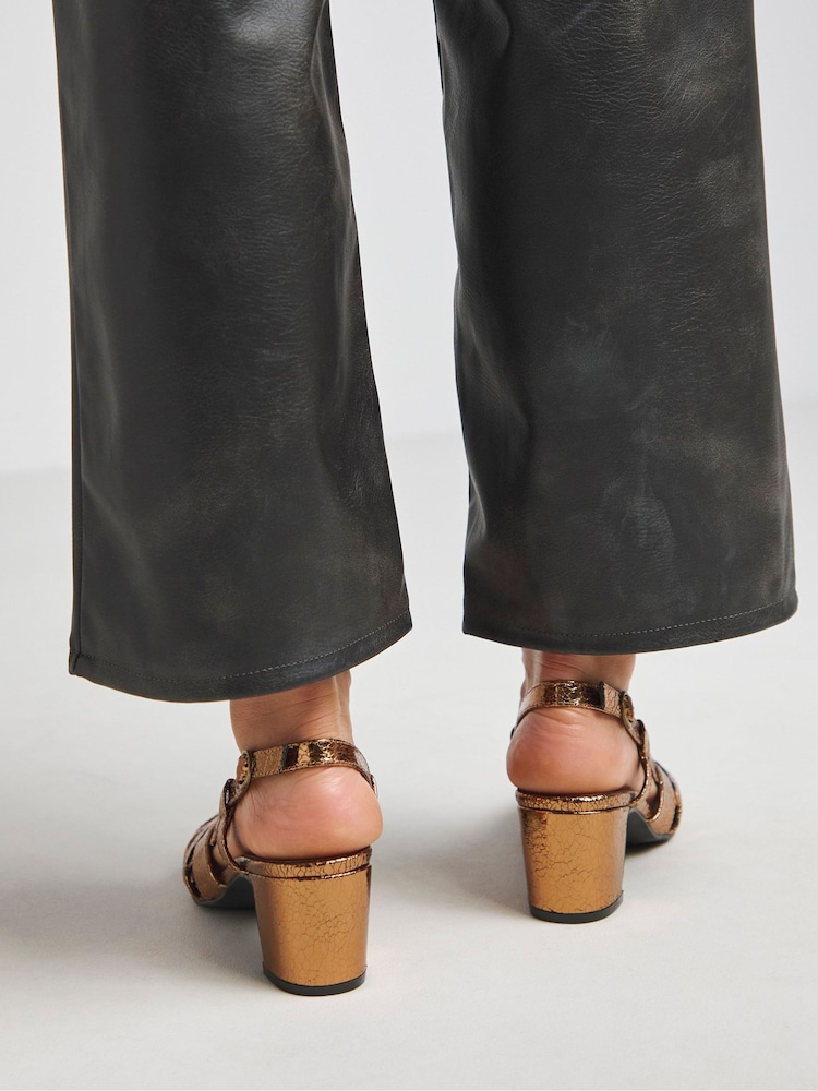 JD Williams Peep Toe Slingback Shoes - Imagen 2 de 4