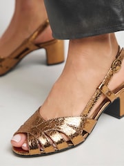 JD Williams Peep Toe Slingback Shoes - Imagen 3 de 4