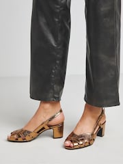 JD Williams Peep Toe Slingback Shoes - Imagen 4 de 4