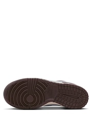 Nike White Burgundy Blue Youth Dunk Low SE Trainers - Image 7 of 9