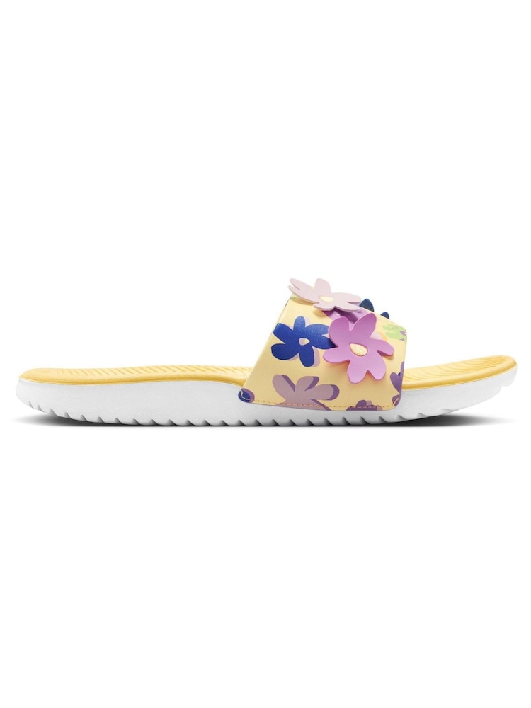 Nike Yellow Kawa Junior/Youth Sliders - Image 1 of 9