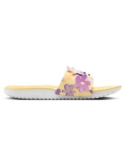 Nike Yellow Kawa Junior/Youth Sliders - Image 4 of 9