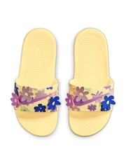 Nike Yellow Kawa Junior/Youth Sliders - Image 5 of 9