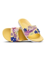 Nike Yellow Kawa Junior/Youth Sliders - Image 8 of 9