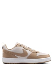Nike Natural White Youth Court Borough Low Trainers - Image 3 of 11