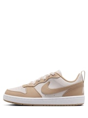 Nike Natural White Youth Court Borough Low Trainers - Image 4 of 11