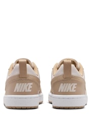 Nike Natural White Youth Court Borough Low Trainers - Image 6 of 11