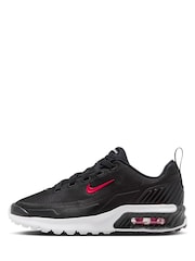 Nike Black Red White Youth Air Max Bia Trainers - Image 4 of 11
