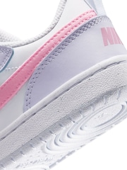 Nike White Junior Court Borough Low Trainers - Image 10 of 10