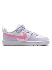 Nike White Junior Court Borough Low Trainers - Image 3 of 10