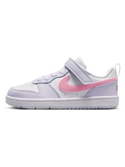 Nike White Junior Court Borough Low Trainers - Image 4 of 10