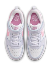 Nike White Junior Court Borough Low Trainers - Image 7 of 10
