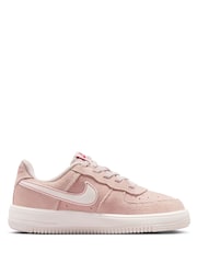 Nike Junior Air Force 1 Low LV8 Easy On Trainers - Imaginea 3 din 10