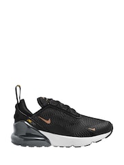 Nike Black White Copper Junior Air Max 270 Trainers - Image 1 of 4