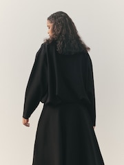Nothing Ordinary Black Luxe Bubble Hem Sweatshirt - Image 4 of 12
