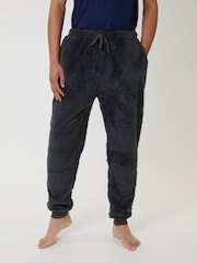 Loungeable Grey Sherpa Lounge Joggers - Image 2 of 5