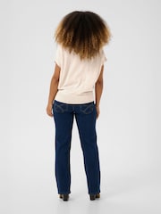 Cream Natural CRDela Knit Short Sleeve Top - Image 3 of 6