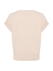 Cream Natural CRDela Knit Short Sleeve Top - Image 6 of 6