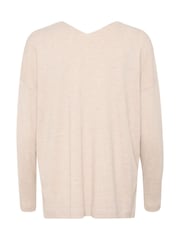 Cream Natural CRDela Long Sleeve V-Neck Jumper - Image 6 of 6