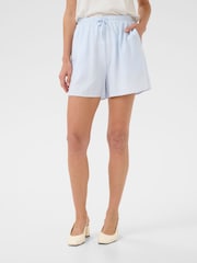 Cream Blue CRLori Drawstring Waist Shorts - Image 1 of 6