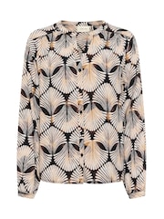 Cream CRTiah Long Sleeve V-Neck Black Shirt - Image 5 of 6