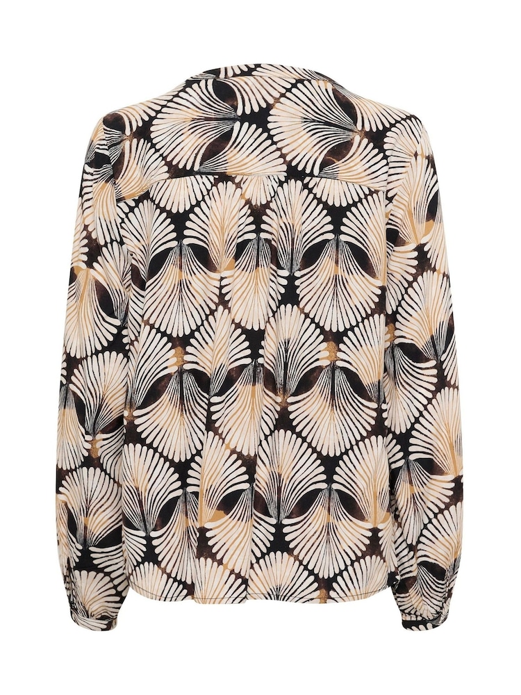 Cream CRTiah Long Sleeve V-Neck Black Shirt - Image 6 of 6 Cream CRTiah Long Sleeve V-Neck Black Shirt - Image 6 of 6