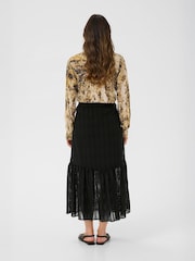 Cream CRBillie Midi A-Line Black Skirt - Image 2 of 6