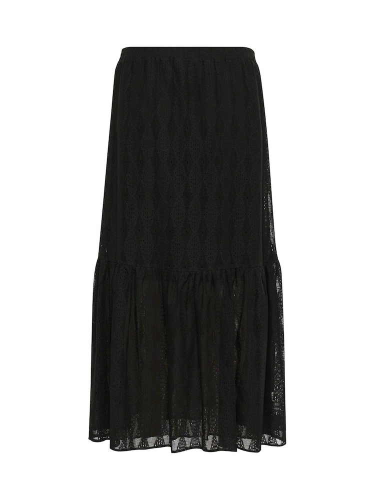 Cream CRBillie Midi A-Line Black Skirt - Image 6 of 6 Cream CRBillie Midi A-Line Black Skirt - Image 6 of 6