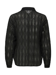 Cream CRBillie Chiffon Long Sleeve Black Shirt - Image 6 of 6