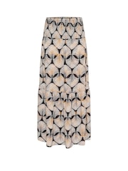 Cream CRTiah Patterned A-Line Maxi Black Skirt - Image 4 of 5