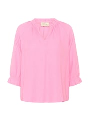 CRVenta V-Neck 3/4 Sleeve Pink Blouse - Image 3 of 4