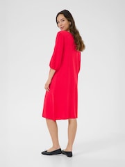 Cream Red CRVillea Knee Length Knit Dress - Image 2 of 6