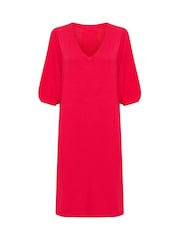 Cream Red CRVillea Knee Length Knit Dress - Image 5 of 6
