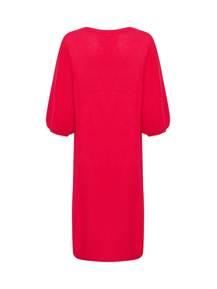 Cream Red CRVillea Knee Length Knit Dress - Image 6 of 6
