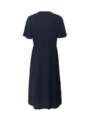 Cream Blue CRLori Short Sleeve V-Neck Midi Dress - Image 6 of 6