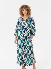 Cream CRTiah 3/4 Sleeve Shirt Midi Black Dress - Image 1 of 4
