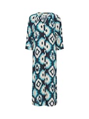 Cream CRTiah 3/4 Sleeve Shirt Midi Black Dress - Image 2 of 4