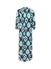 Cream CRTiah 3/4 Sleeve Shirt Midi Black Dress - Image 3 of 4