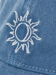FatFace Blue Embroidered Sun Cap - Image 3 of 3