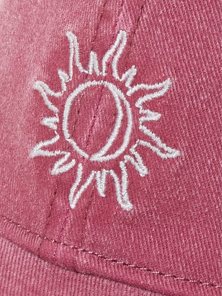 FatFace Burgundy Red Embroidered Sun Cap - Image 3 of 3 FatFace Burgundy Red Embroidered Sun Cap - Image 3 of 3