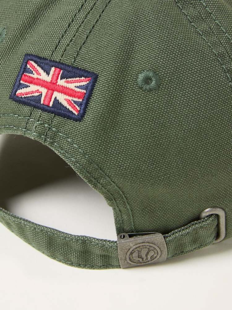 FatFace Green Canvas Baseball Cap - Image 4 of 4