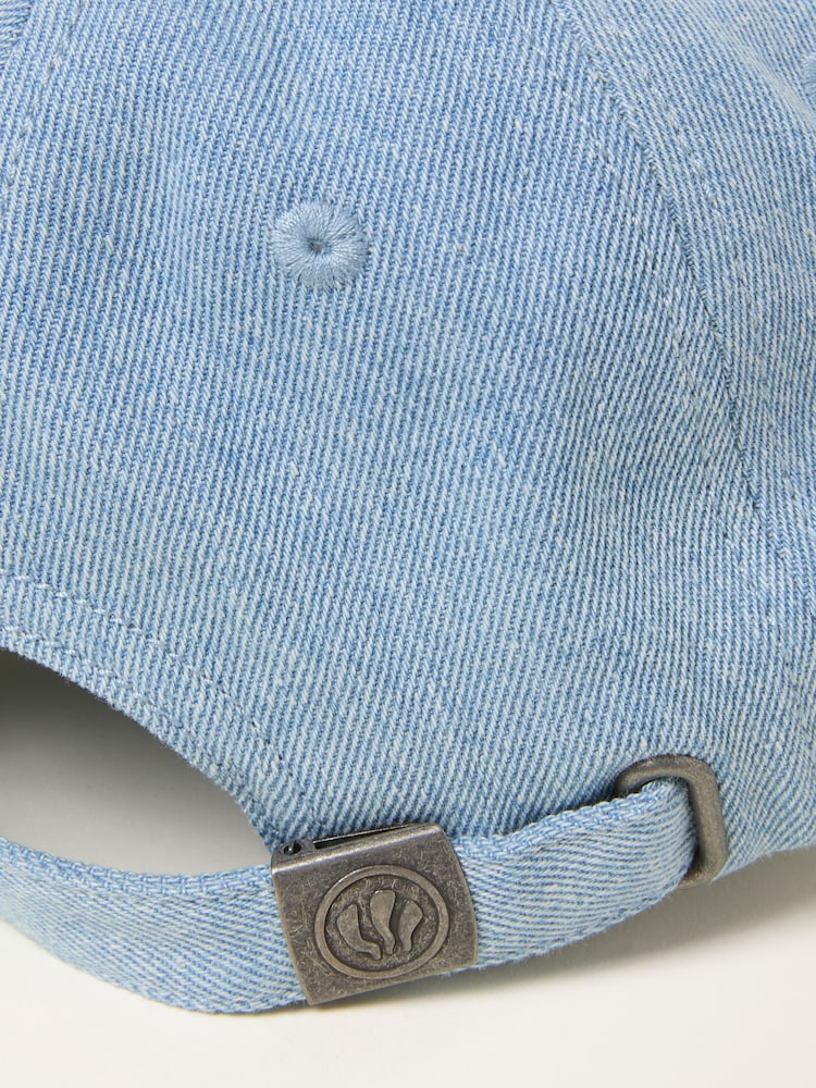 FatFace Denim Embroidered Daisy Cap - Image 3 of 3 FatFace Denim Embroidered Daisy Cap - Image 3 of 3