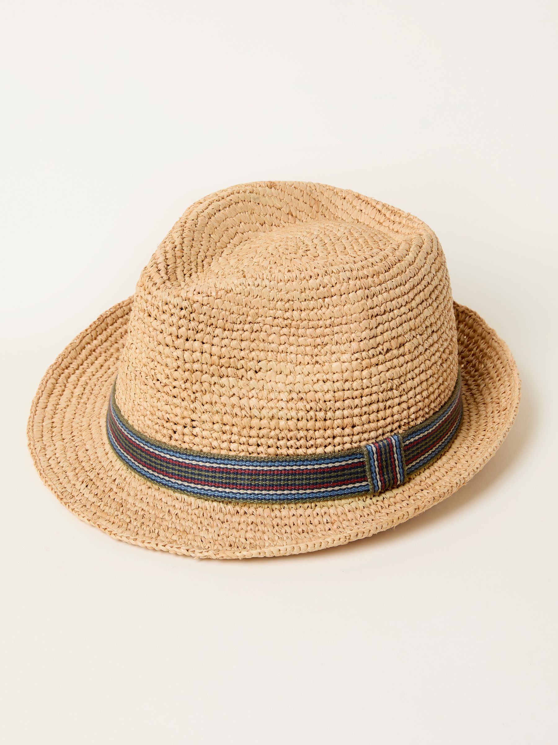 Fat Face - Men's - Trilby Hat - Raffia - Natural